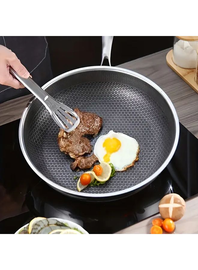 Premium Stainless Steel Nonstick Frying Pan Dishwasher Safe Ergonomic Handle - Image 5