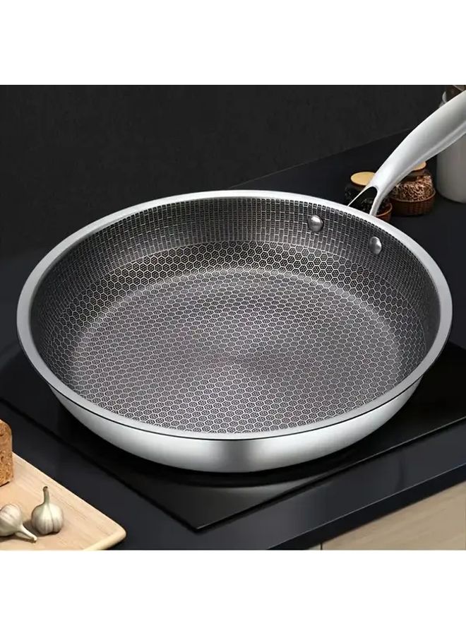 Premium Stainless Steel Nonstick Frying Pan Dishwasher Safe Ergonomic Handle - Image 1