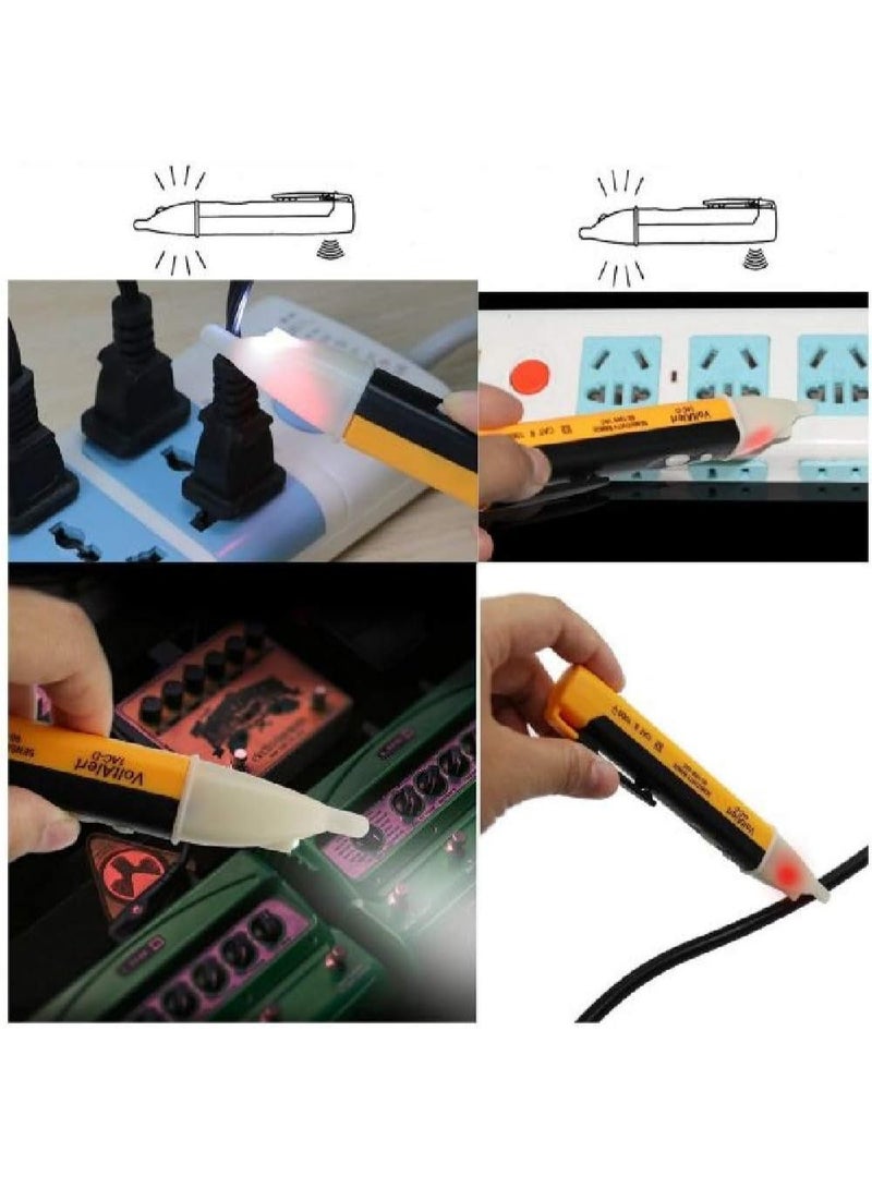 AC voltage sensor electrical test pen, non-contact voltage test pen (voltmeter) with LED indicator and audible alarm, for detecting alternating current. - Image 2