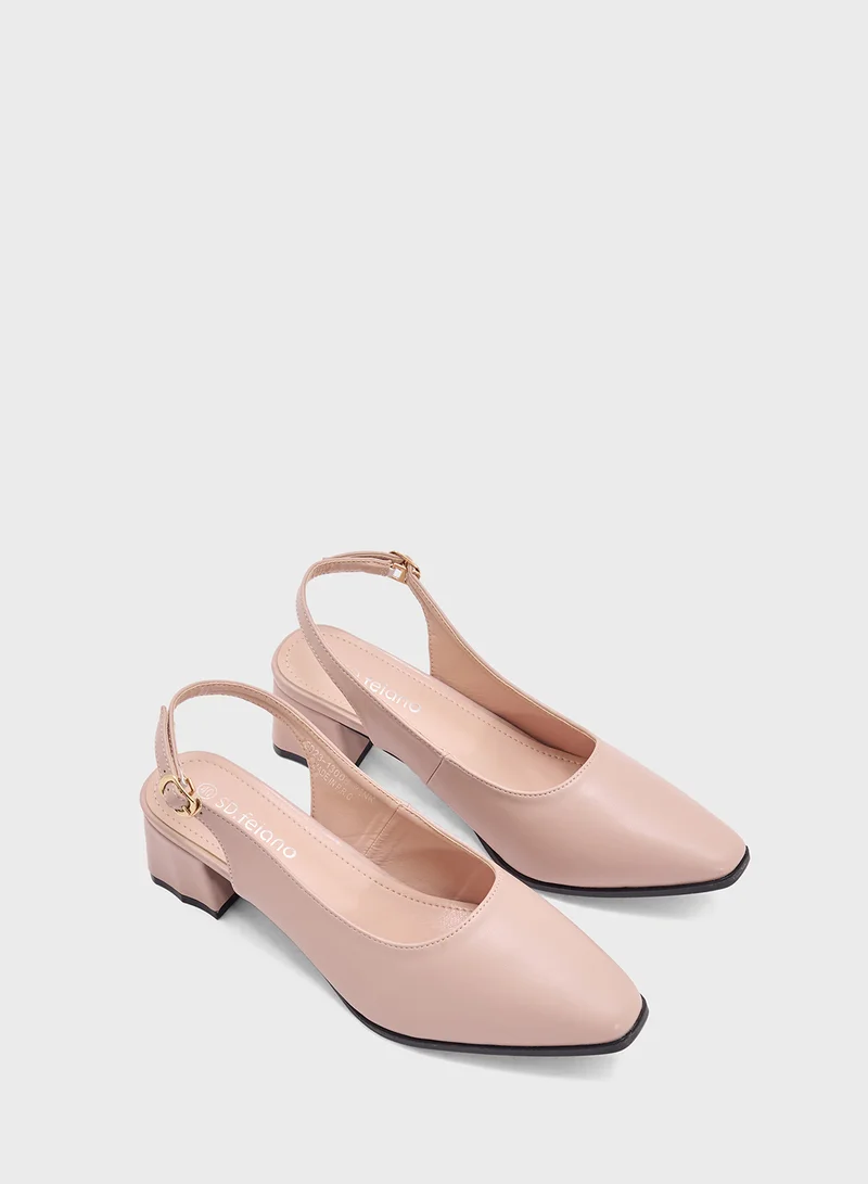 إس دي. فيلانو Mid Heeled Pointed Pump