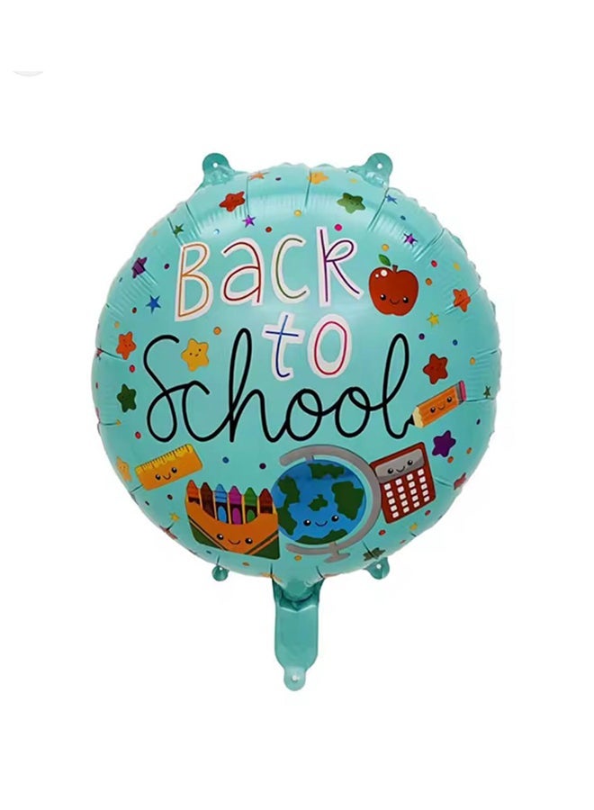 Toy Land Back to School Round Foil Balloon 18 Inch | Air & Helium Fill | School Party Decoration Balloon | 1 Piece - Image 2