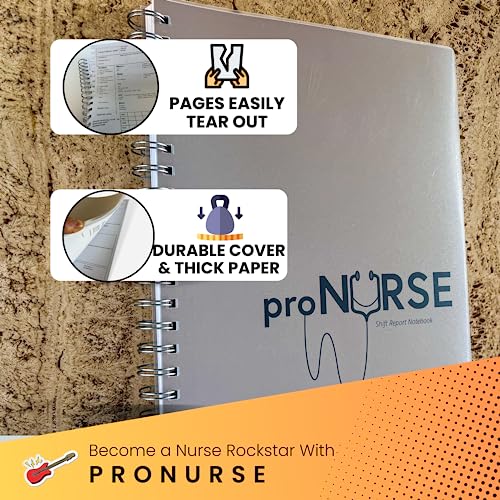 Portage ProNurse Report Spiral Notebook – 200 Patient Templates, 8.5"x11",Essential For Nurses, Makes Shift Reporting A Breeeze, 100 Sheets - Image 5