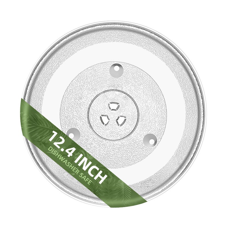 Gemroom 124 Microwave Glass Plate for GE Frigidaire 12 38 inch Microwave Turntable Replaces WB48X24079 5304509437 Microwave Glass Turntable