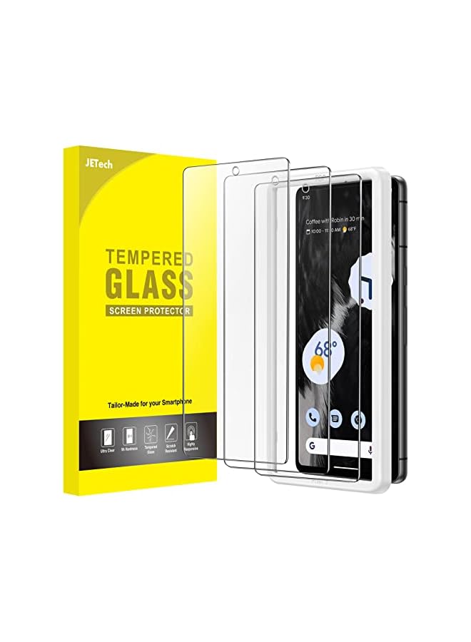 Jetech Screen Protector for Google Pixel 7, Tempered Glass Film with Easy Installation Tool, Fingerprint Compatible, HD Clear, 3-Pack - Image 1