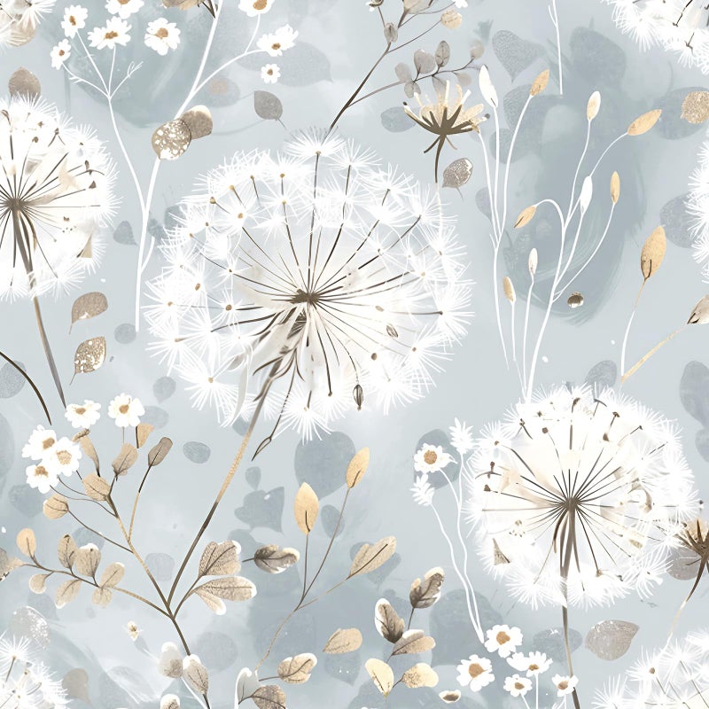 Nukofal Floral Wallpaper Peel and Stick Dandelion Wallpaper Floral Contact Paper 169x1968 Vintage Flower Contact Paper Boho Self Adhesive Removable for Bedroom Cabinets Decorative Wall Vinyl