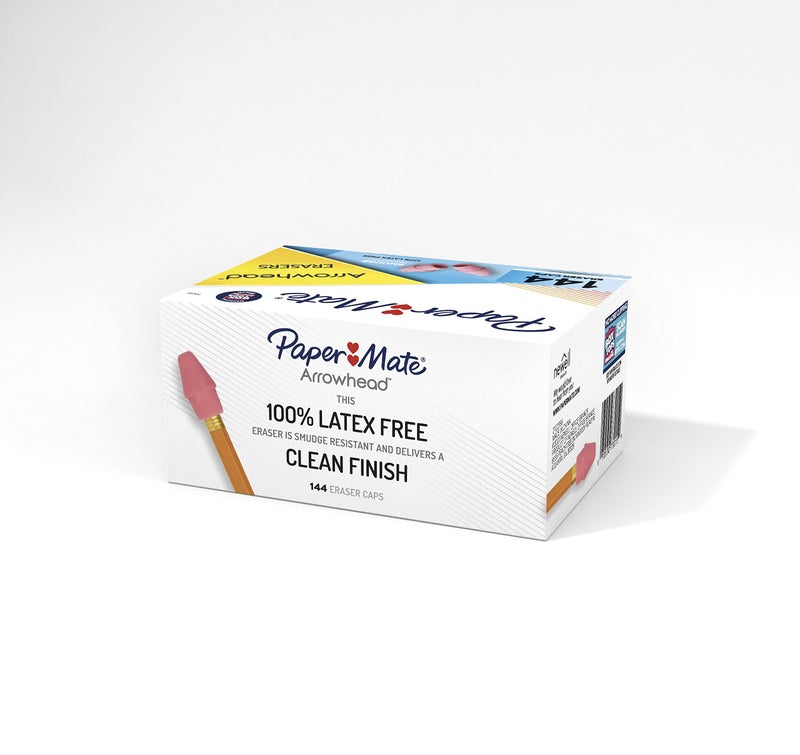 Paper Mate ممحاة ببر ميت آروهيد باللون الوردي، 144 قطعة - Image 4