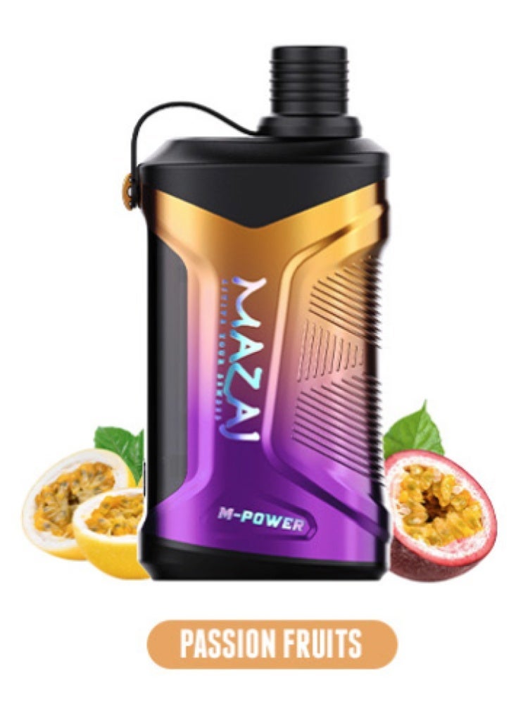 Mazaj M-Power VAPE Passion Fruit 20k PUFFS 6mg Disposable Vape - Image 1