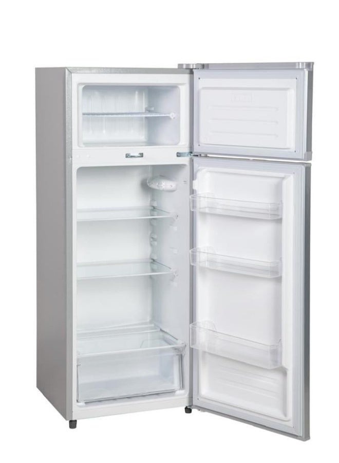 بروماتيك ثلاجة بروماتيك بابين سعة 7.2 قدم (204 لتر) لون سلفر موديل NDR-225L — تبريد وتجميد منفصل، كفاءة توفير طاقة، تصميم أنيق مناسب للمنازل والمكاتب - Image 2