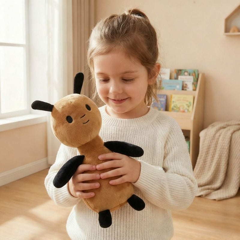 Cute Brown Ant Plush Toy Doll Soft Huggable Stuffed Animal Machine Washable Bedtime Companion Birthday Christmas Gift - Image 1