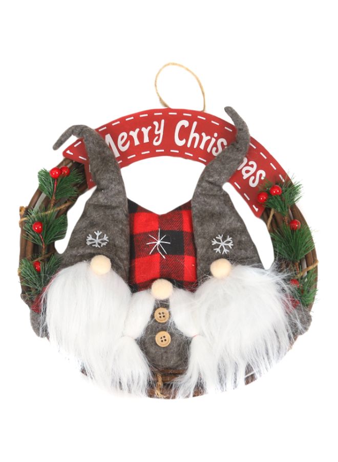 نيبمينينت Decorative Wreath Red/Green/Grey 30x30cm - Image 1