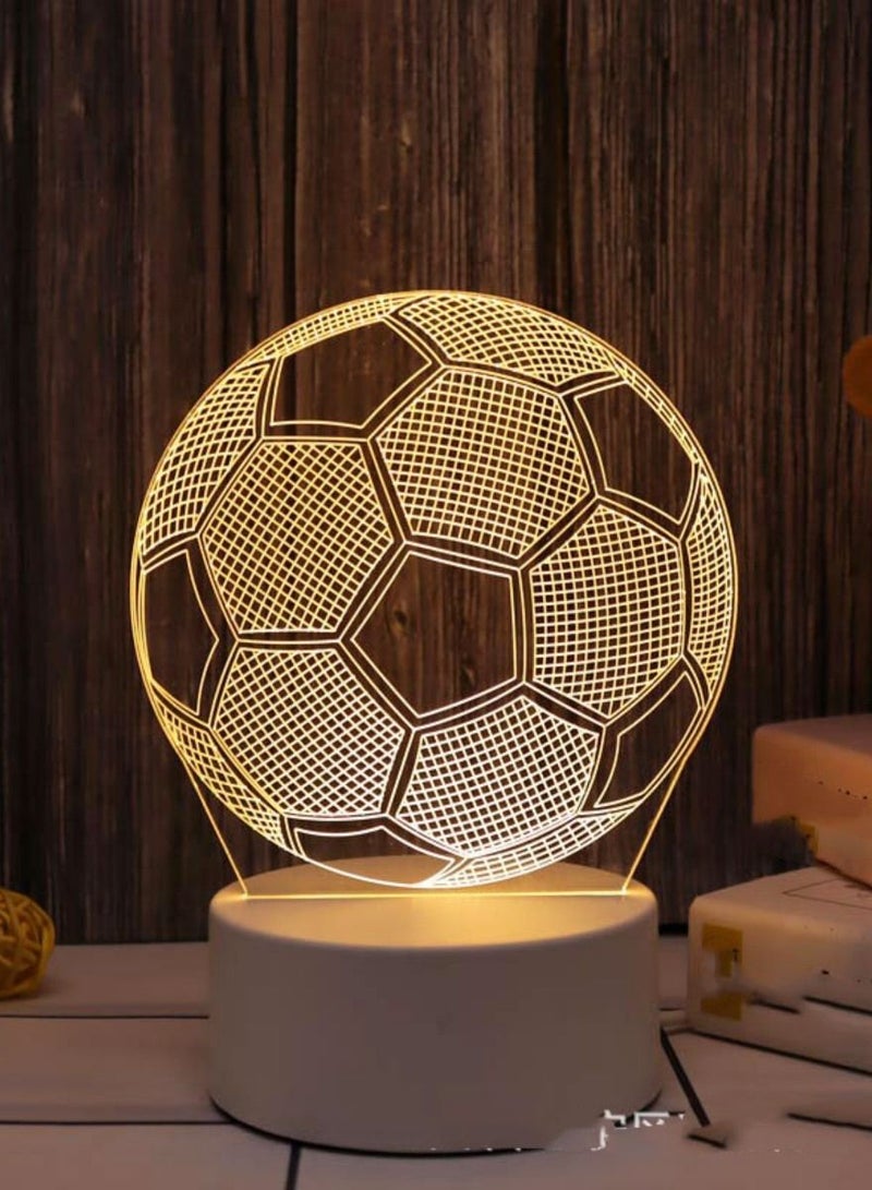 Loquat Creative 3D Nightlight Various Holiday Gifts USB Acrylic LED Ambience Sleeping Bedside Lamp 16 Kinds Of Color Touch Keys 