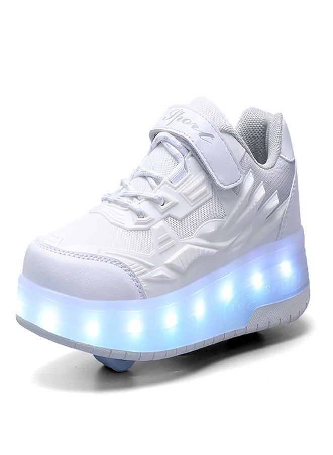 Pairobin Kids Roller Skates - Roller Skate Shoes - Sneakers 2-in-1 Roller Shoes Suitable for Outdoor Sports Start The Adventure and Freedom Journey and Enjoy The Fun of Childhood - Image 1