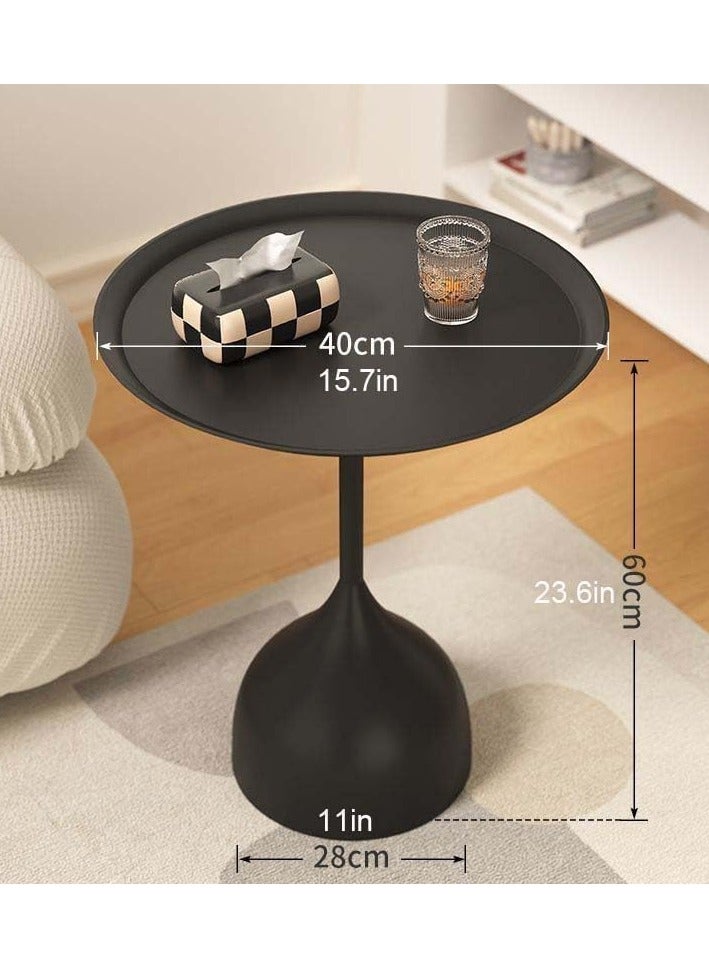 Generic Coffee Table, Simple Design Round Table, Space Saving Coffee Table for Living Room, Bedroom, Office  - Image 4
