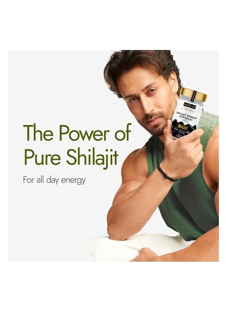 Kapiva Kapiva Shilajit/Shilajeet Energy 60 Capsules | Made with 100% Pure Shilajit | For All Day Energy & Stamina | With Ashwagandha,Gokshura | 100% Ayurvedic  - Image 2