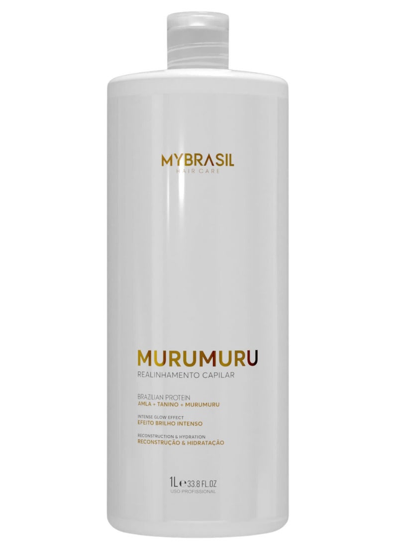 MYBRASIL HAIR CARE Murumuru Hair Protein – Professional-Grade Smoothing & Repair, Formaldehyde Free 1000 ml - Image 1