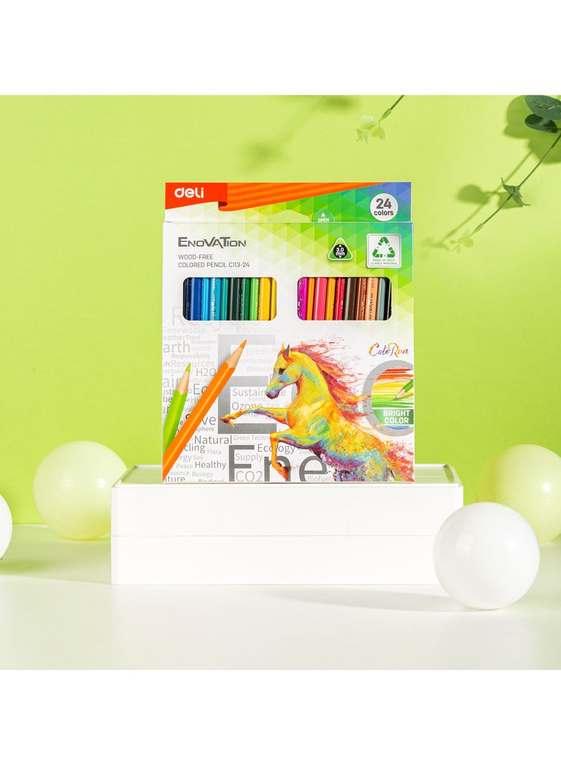 Deli EC113-24 Colored Pencils - 24 Colors - Image 3