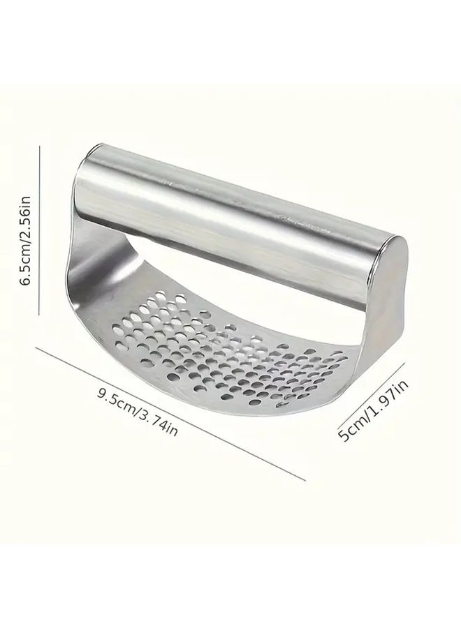 304 Stainless Steel Heavy Duty Garlic Press Crusher Easy Clean Compact Kitchen Tool - Image 3