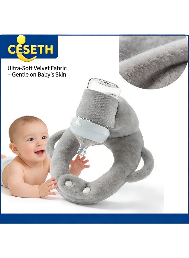 CESETH Newborn Self Feeding Pillow Infant Feeding Cushion Organic Cotton Breastfeeding Support Bottle Holder Stand Pediatric Recommended Baby Nursing Pillow Hands-Free Feeding Lounger For 0-3 3-6 Months - Image 1