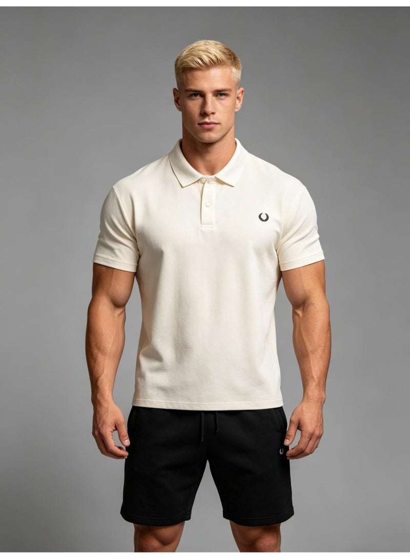 فريد بيري Fred Perry unisex laurel wreath logo Polo shirt, breathable cotton short sleeves, classic loose casual models for men and women. - Image 5