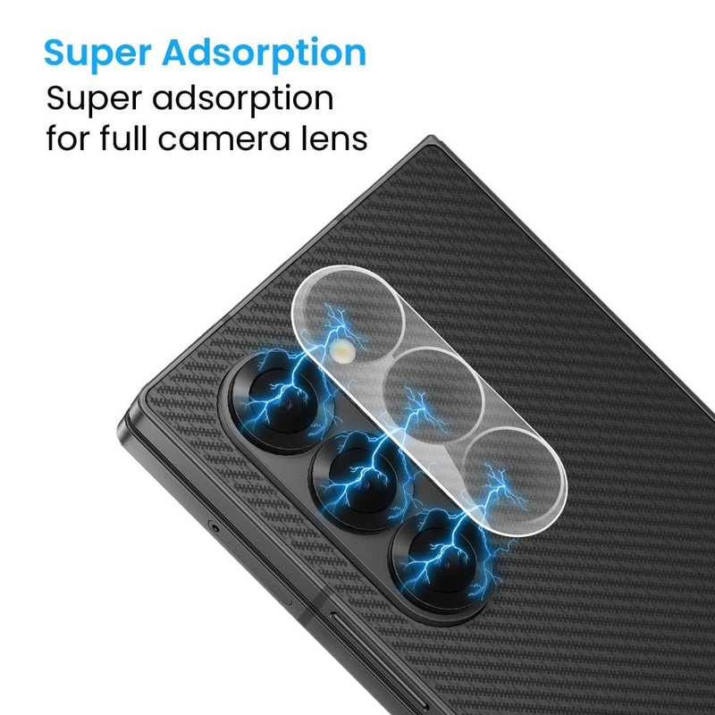 FIRST MART Premium Camera Lens Protection For Samsung Galaxy Z Fold 6 (7.6 Inches) With Edge To Edge Coverage (Full Transparent) (Pack of 1) - Image 2