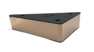 AAKASH DECOR Sofa Leg 2 Inches 5 Cms Rose Gold Glossy Finish Triangle Shape Design Sofa Leg Set of 4 Comes with Warranty - Image 1