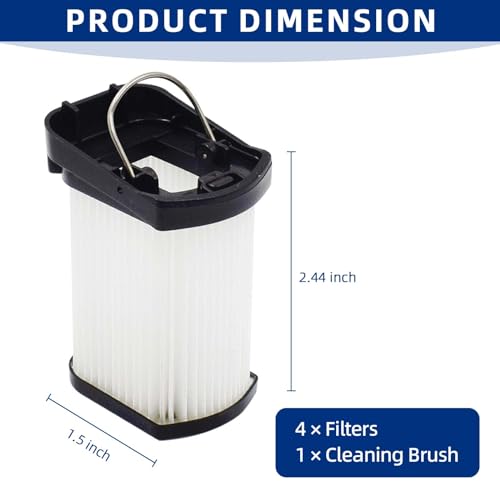 ADDFRESH Replacement Vacuum Filters Compatible with Shark WANDVAC Cordless Hand Vacuum WV401 WV410CO WV401BL WV401PK WV403BR WV410PR WV410BL WV410GN WV410TL - Fabric Filters Compare to Part XFFWV400-4 Pack - Image 4