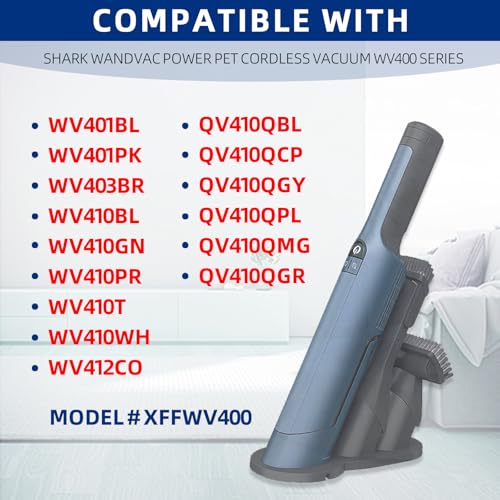 ADDFRESH Replacement Vacuum Filters Compatible with Shark WANDVAC Cordless Hand Vacuum WV401 WV410CO WV401BL WV401PK WV403BR WV410PR WV410BL WV410GN WV410TL - Fabric Filters Compare to Part XFFWV400-4 Pack - Image 2