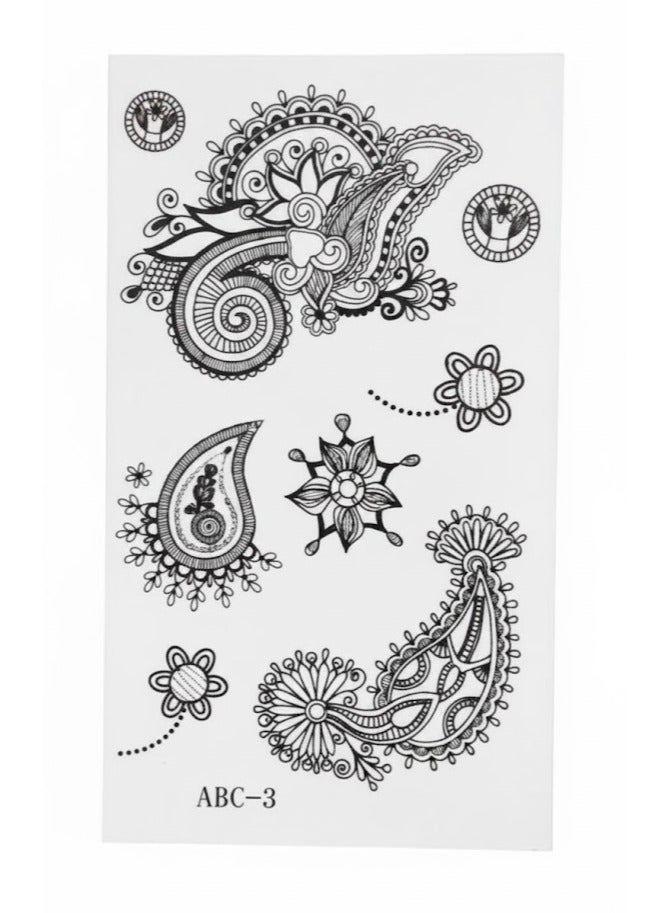 Arabic style temporary tattoo - Image 1