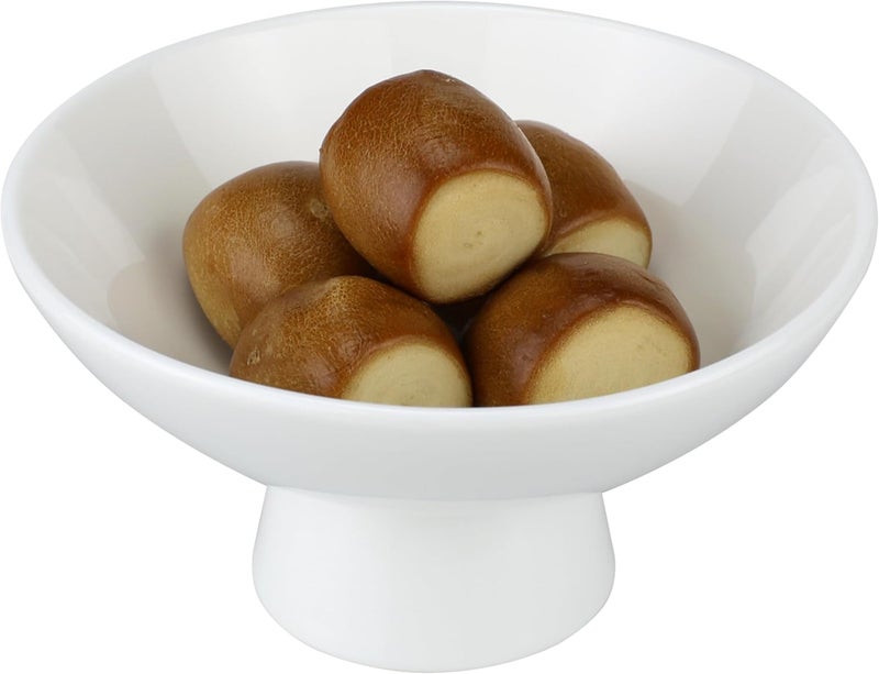 EIKS EIKS Ceramic Dessert Bowls for Serving  Displaying Ice Cream Fruit Pudding Trifle Nuts Small Snacks Short Foot  - Image 1