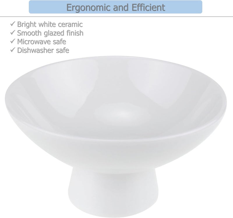 EIKS EIKS Ceramic Dessert Bowls for Serving  Displaying Ice Cream Fruit Pudding Trifle Nuts Small Snacks Short Foot  - Image 5