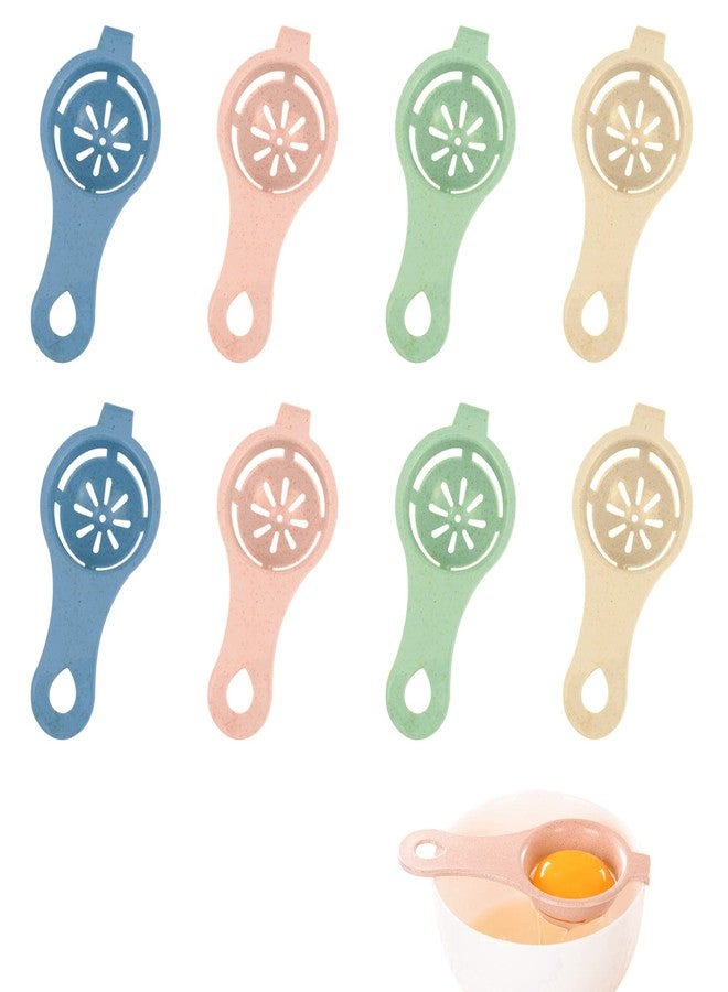 HUNCHA Food Grade Egg Yolk Separator Egg White Separator Easy to Use Egg White and Yolk Separator for Baking, Egg Divider, Kitchen Gadget Cooking Baker Tool Egg Extractor, Random Color, Pack of 2 - Image 1