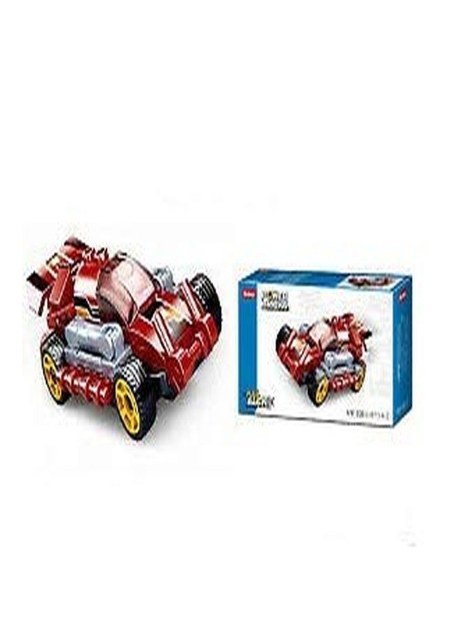 Sluban Non-Toxic ABS Power Bricks Theme Pull Back Car Block Bricks Toys Lego Compatible, Construction Set - 48 Pieces (M38-B0801, Multicolour) (48 pieces) - Image 2