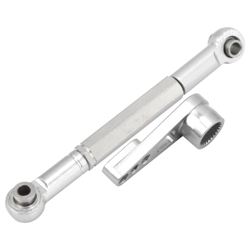 1:12 Steering Linkage Kit Aluminium Alloy Link Pull Rod RC Accessory for MN86K RC CarSilver - Image 5