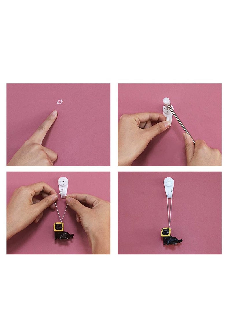 MARGOUN 48 Pack For Concrete Wall Hanging Hooks with Invisible Nails Large - Image 5