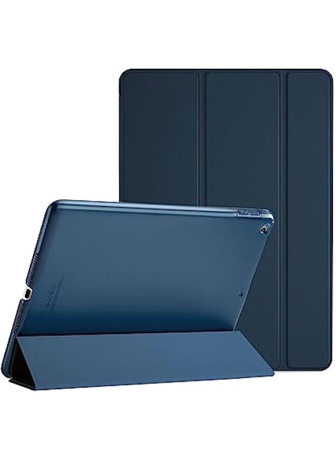 Generic - for iPad 9.7 Inch Case iPad 6th/5th Generation Case 2018 2017(Model: A1893 A1954 A1822 A1823), Ultra Slim Lightweight Stand Case with Translucent Frosted Back Smart Cover -Navy - Image 1