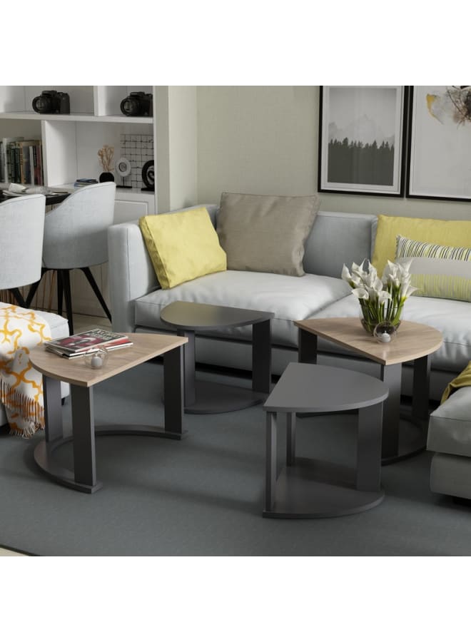 Retro RA-T10 Coffee Table 60x90x41cm - Wood x Black - Image 3