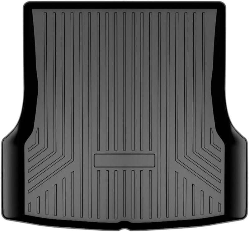 Mixsuper Custom Fit Rear Cargo Liner for Tesla Model S (2012-2020) - All Weather Trunk Mat - Black - Image 1