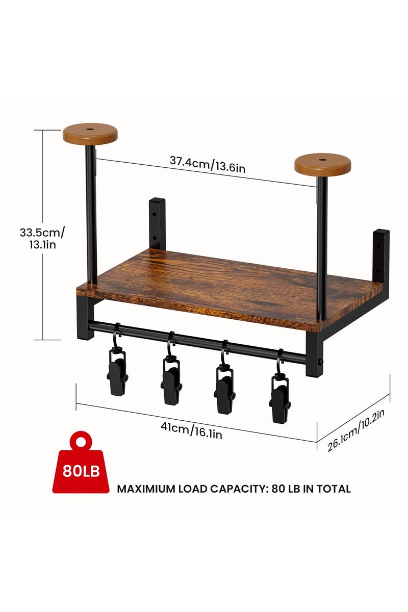 KYD Helmet Rack Wall Mount, Motorcycle Helmet Holder Plate Rack Display Organizer with Motorcycle Accessories for Motorcycle - Image 3