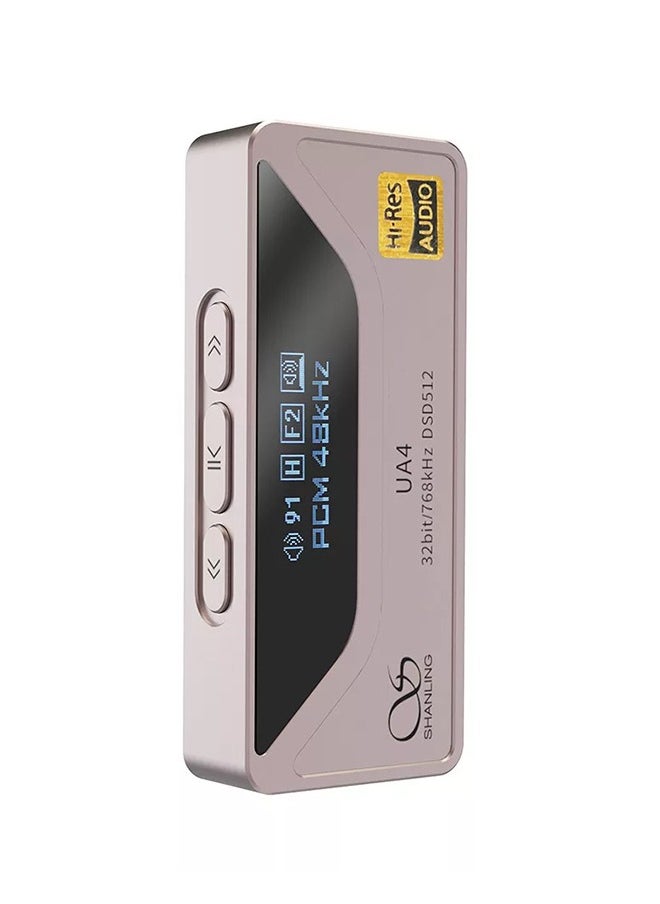 Ua4 - Portable Dac And Headphone Amplifier 32Bit 768Khz Dsd512 Mqa - Titanium