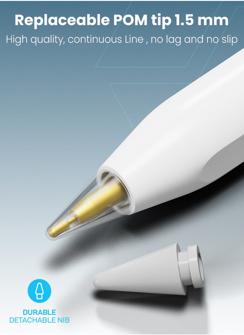 Moxedo Moxedo Precision Stylus Pen Bluetooth Active Stylus Pen with Magnetic Absorption Compatible with Apple iPad Series 2018 and later Version  - Image 3