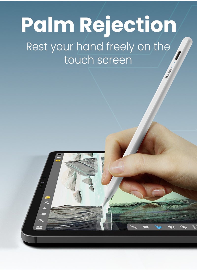 Moxedo Moxedo Precision Stylus Pen Bluetooth Active Stylus Pen with Magnetic Absorption Compatible with Apple iPad Series 2018 and later Version  - Image 4