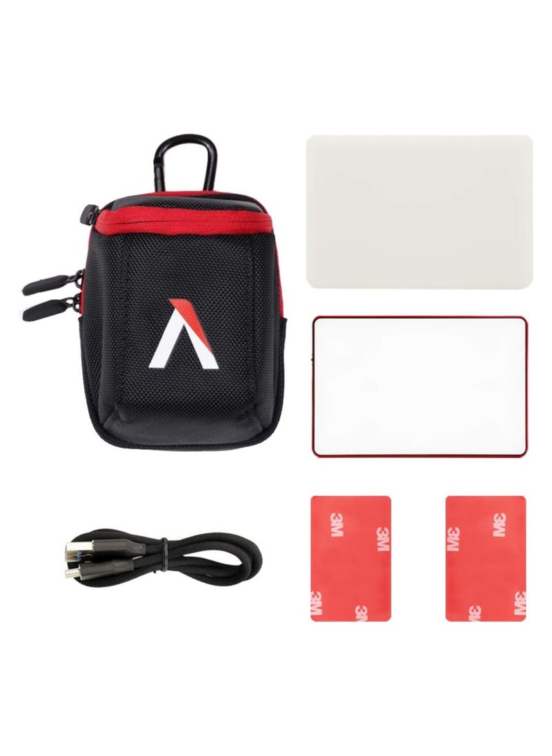 Aputure - Amaran AL-MC RGBWW On Camera Video Light, CRI/TLCI 96+, Temperature 3200K-6500K, HSI Mode, Support Magnetic Attraction and App with USB-C PD and Wireless Charging - Image 1