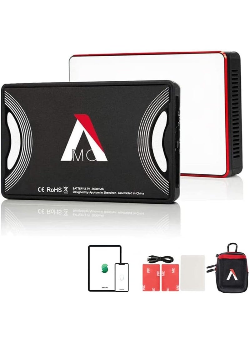 Aputure Amaran AL-MC RGBWW On Camera Video Light, CRI/TLCI 96+, Temperature 3200K-6500K, HSI Mode, Support Magnetic Attraction and App with USB-C PD and Wireless Charging  - Image 1