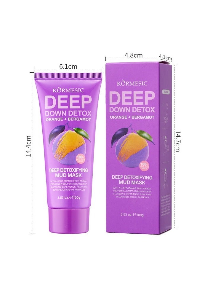 Kormesic قناع الطين البرتقالي 100 جرام-تنشيط وتنشيط البشرة - Image 1