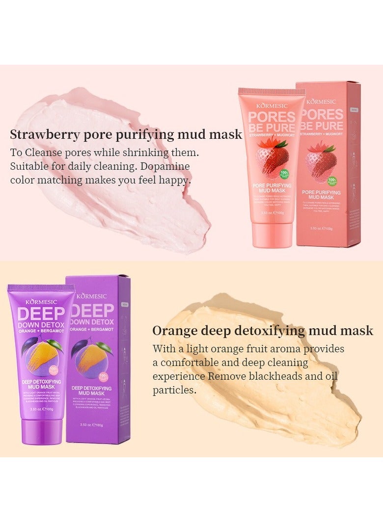 Kormesic قناع الطين البرتقالي 100 جرام-تنشيط وتنشيط البشرة - Image 3