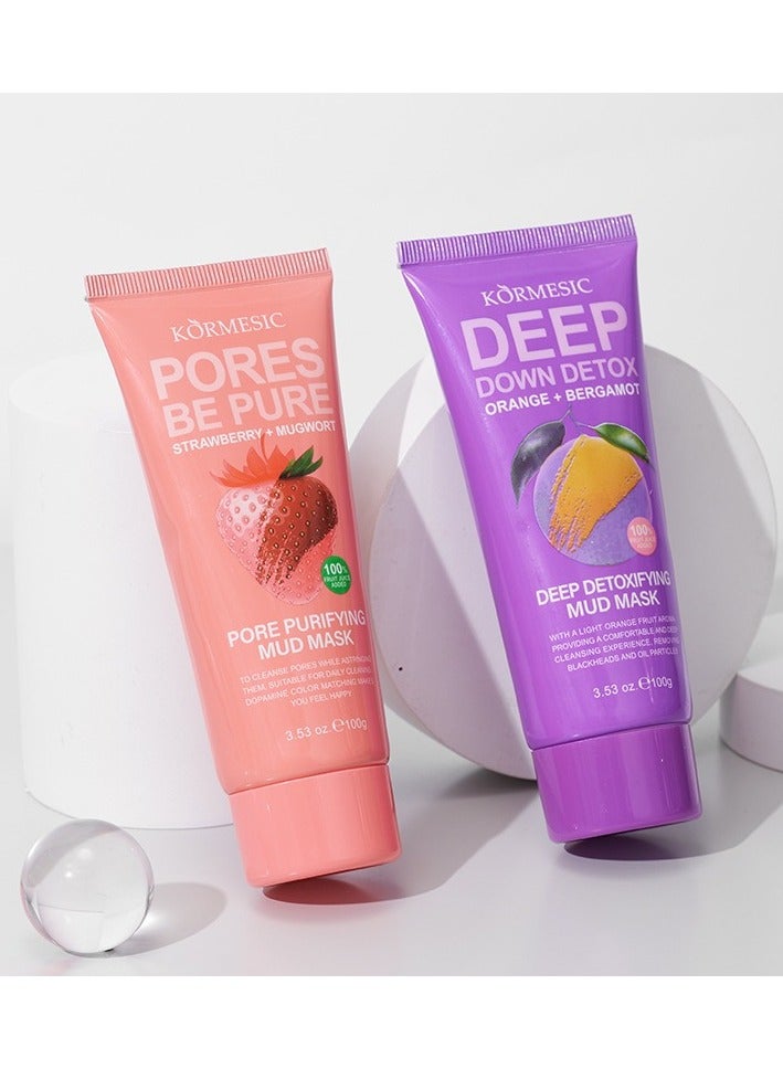 Kormesic قناع الطين البرتقالي 100 جرام-تنشيط وتنشيط البشرة - Image 4