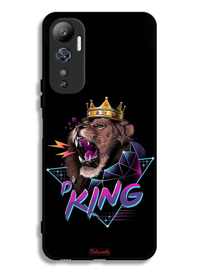 Tolwak Infinix Hot 20 4G Protective Case Cover Lion King Art - Image 2