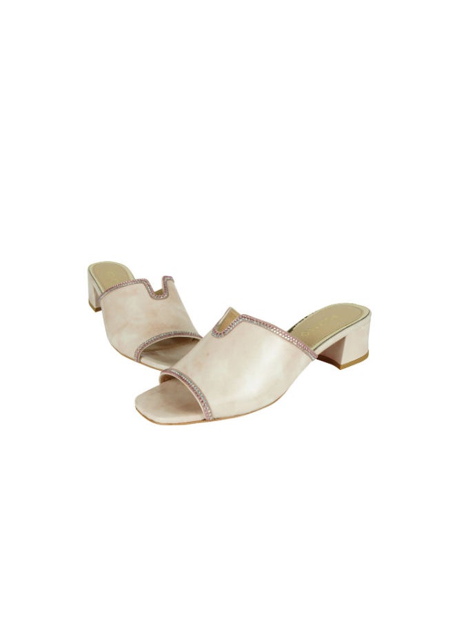 POLETTO Poletto Ladies Block Heel 54410 C1454 Pink  - Image 2