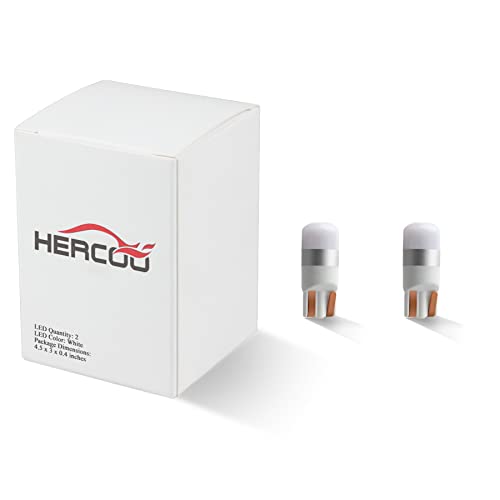 HERCOO License Plate Light T10 1-3030-SMD White LED Bulbs Compatible with Ford Super Duty Ranger Bronco Heritage,Dodge Ram S10 Silverado Suburban Tahoe GMC Sierra Yukon Canyon Colorado - Image 3
