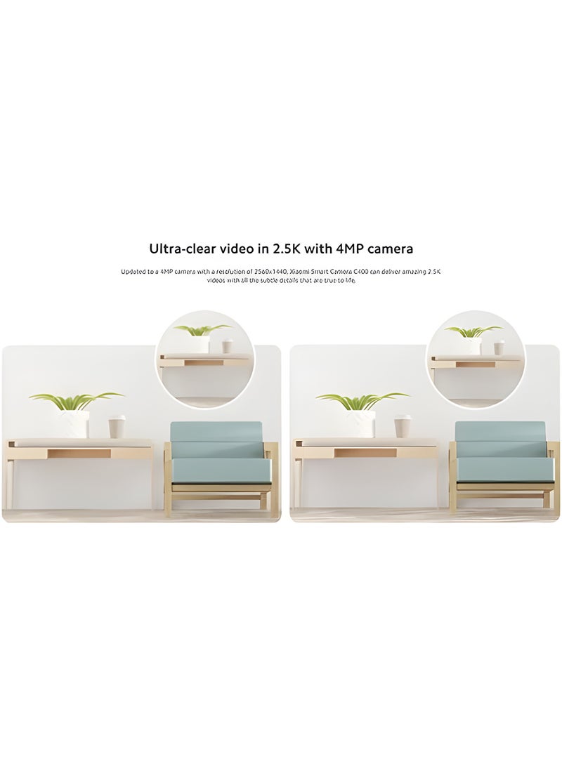 ريبنيو كاميرا ذكية C400 بدقة 4 ميجابكسل ودوران 360 درجة، كشف بشري بتقنية الذكاء الاصطناعي 2.4 جيجا هرتز/5 جيجا هرتز، دعم Wi-Fi متوافق مع المنزل الذكي - Image 5